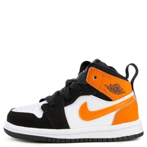 Air Jordan 1 Mid Black Starfish Toddler 9c - Picture 1 of 6